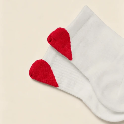 CHOOYOU Women’s Red Heart Decor Ribbed Cotton Crew Socks factory